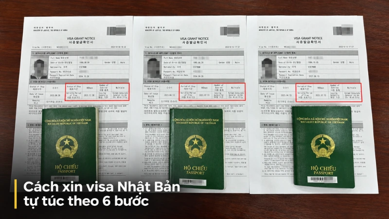 Cách xin visa Nhật Bản tự túc theo 6 bước