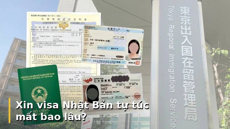 Xin visa Nhật Bản tự túc mất bao lâu?