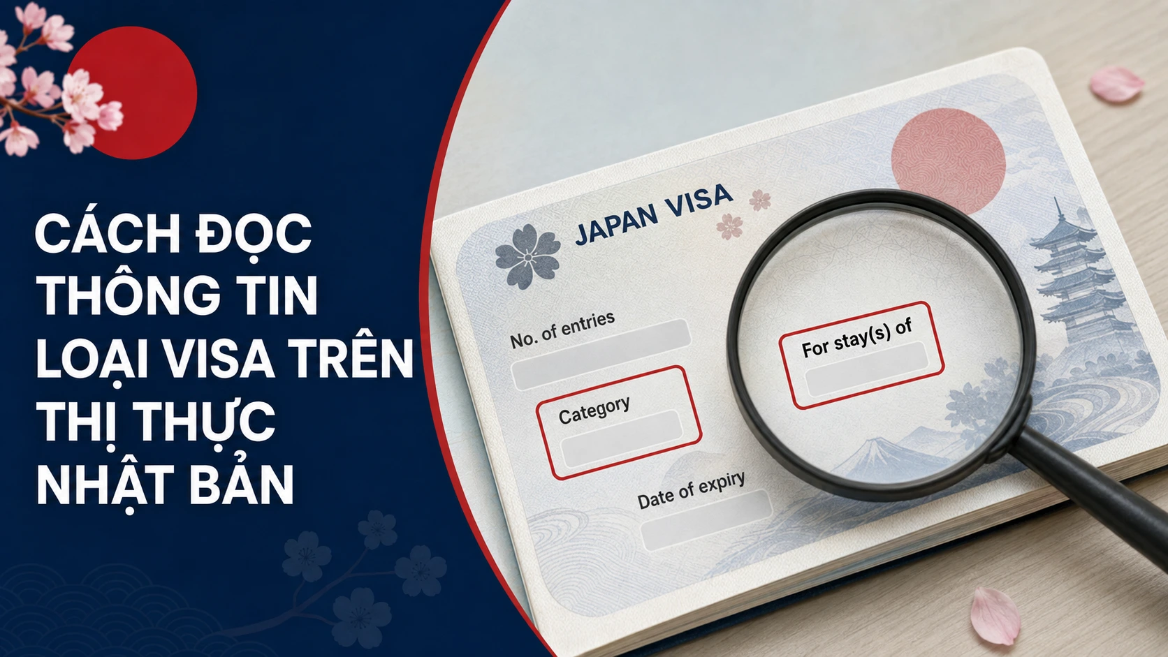 Cách đọc thông tin loại visa trên thị thực Nhật Bản