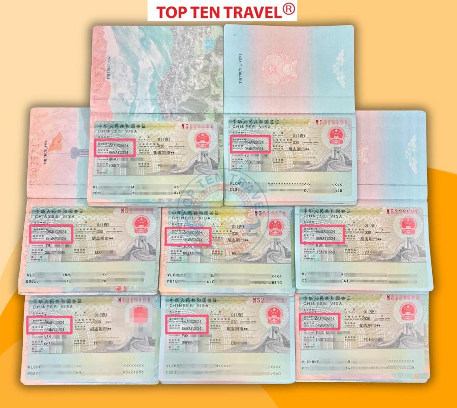 Visa Công Tác Trung Quốc đổ bộ tại Top Ten Travel