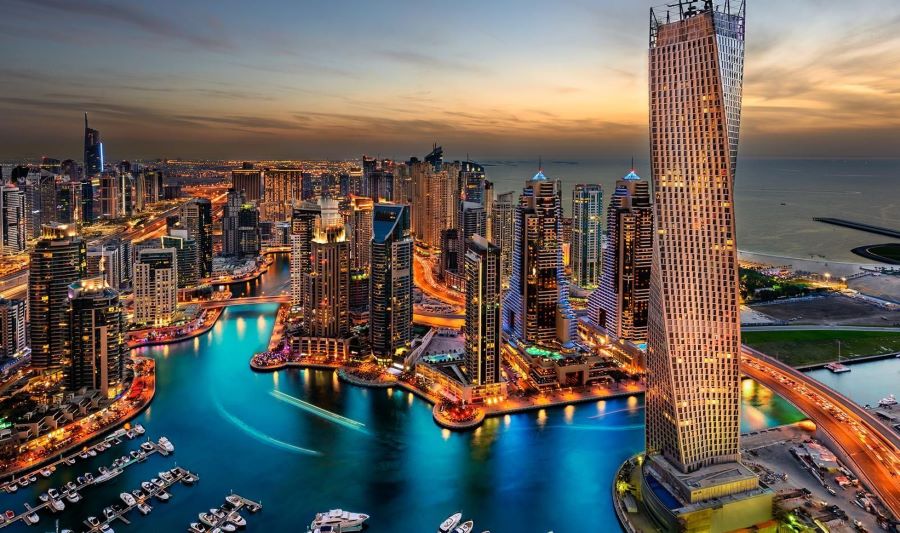 Khung cảnh hoành tráng của Dubai nhìn từ trên cao