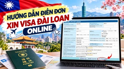 Hướng dẫn điền đơn xin visa Đài Loan online