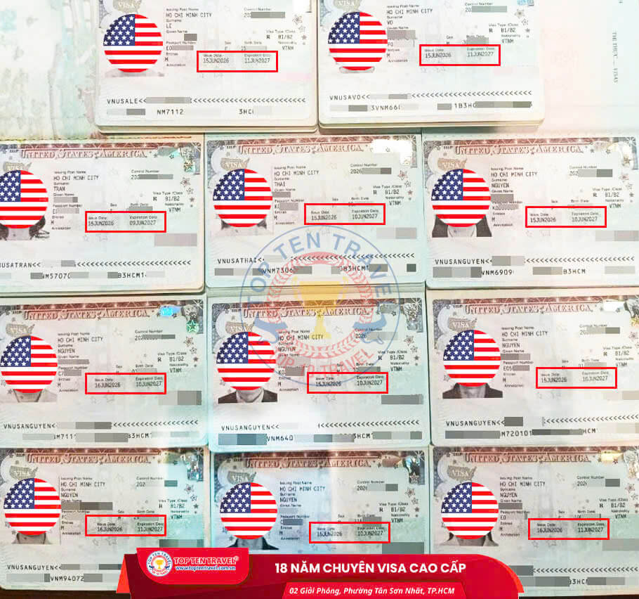Visa Top Ten có hơn 18 năm kinh nghiệm xử lý hồ sơ visa Mỹ giúp tối ưu tỷ lệ đậu cho khách hàng