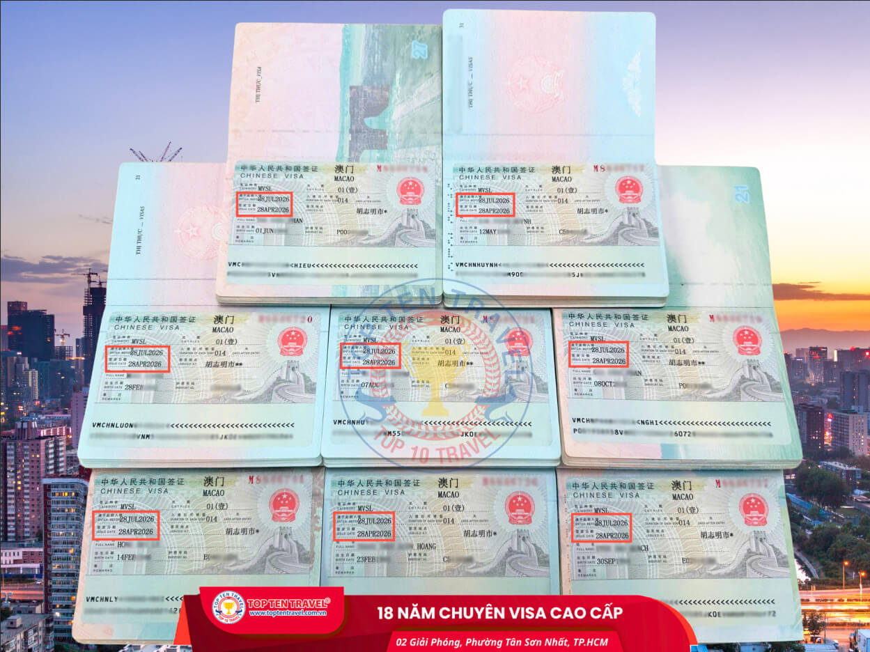 Visa Top Ten cung cấp dịch vụ visa Trung Quốc trọn gói, uy tín, tối ưu tỷ lệ đậu