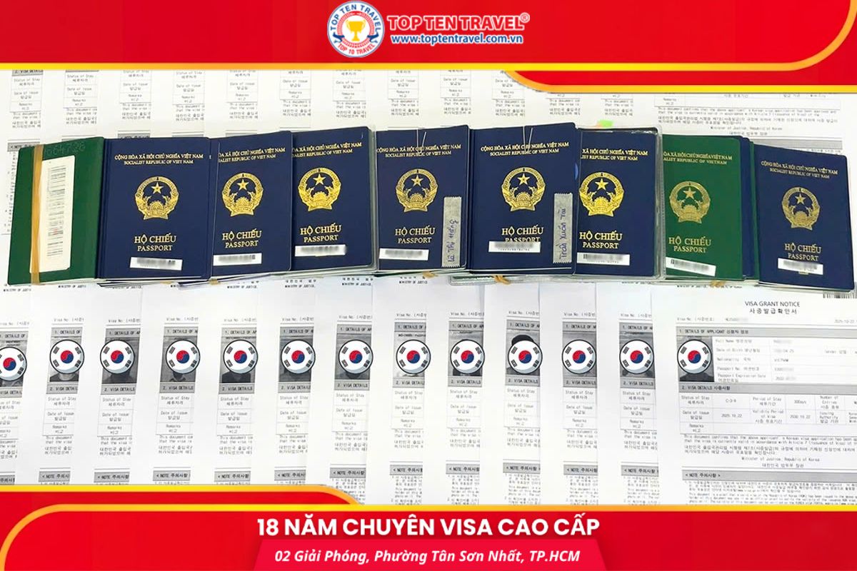 Tổng hợp hồ sơ xin visa Hàn Quốc theo từng loại visa