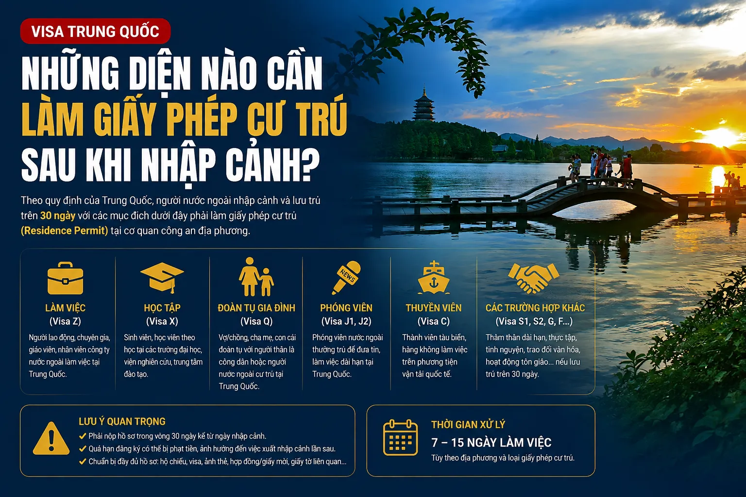 Những diện nào cần làm giấy phép cư trú sau khi nhập cảnh?