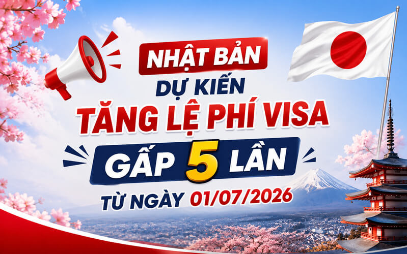 Nhật Bản tăng phí visa