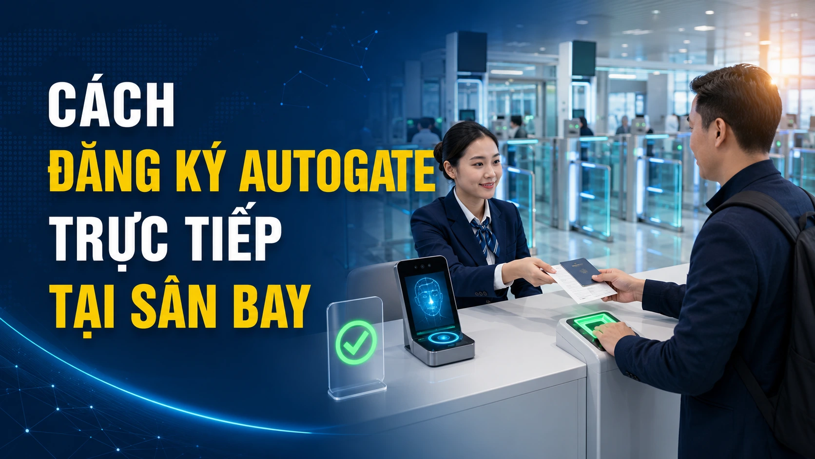 Cách đăng ký Autogate trực tiếp tại sân bay
