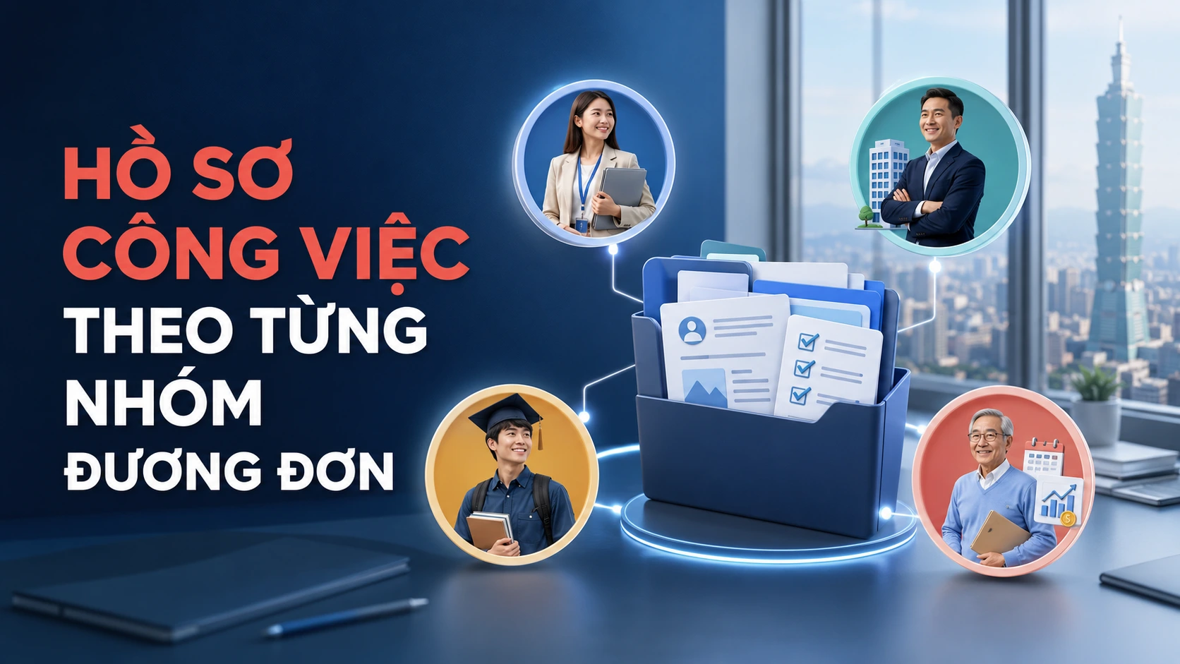 Hồ sơ công việc theo từng nhóm đương đơn