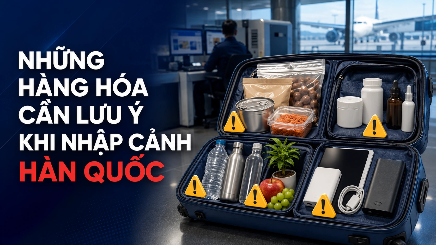 Những hàng hóa cần lưu ý khi nhập cảnh Hàn Quốc