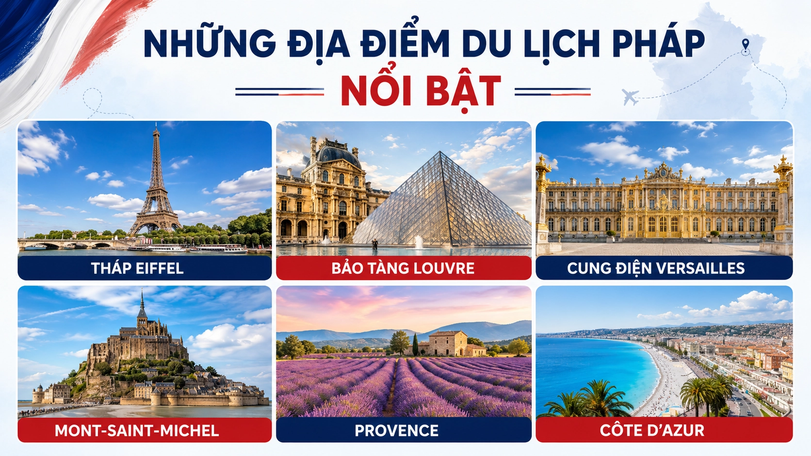 Những địa điểm du lịch Pháp nổi bật