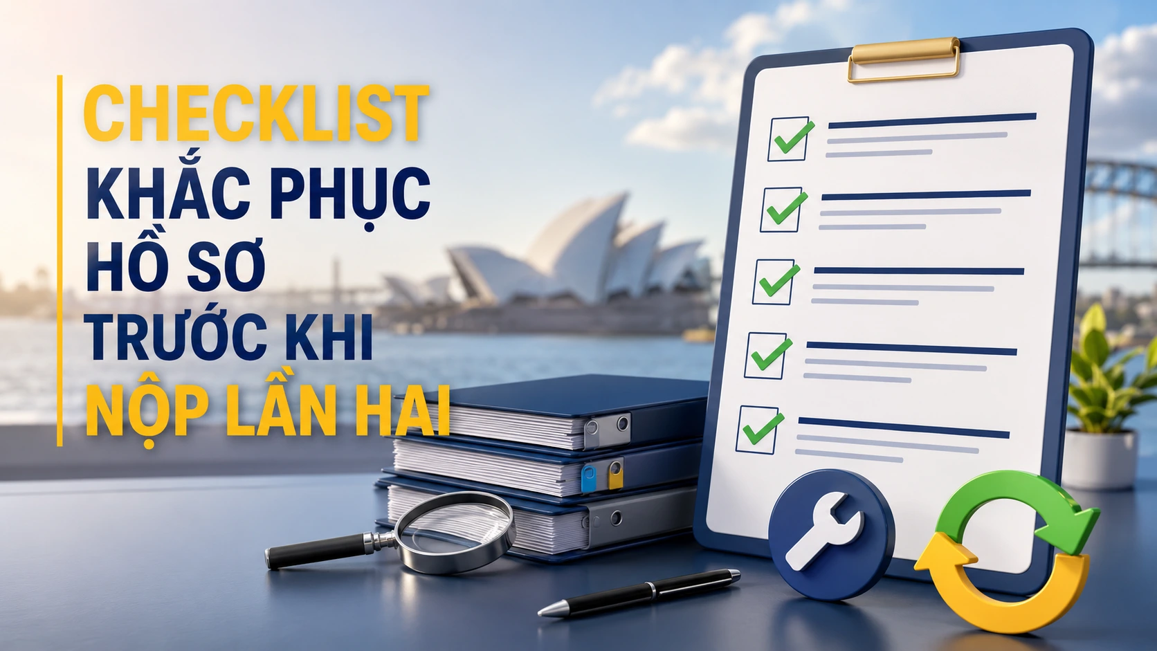 Checklist khắc phục hồ sơ trước khi nộp lần hai