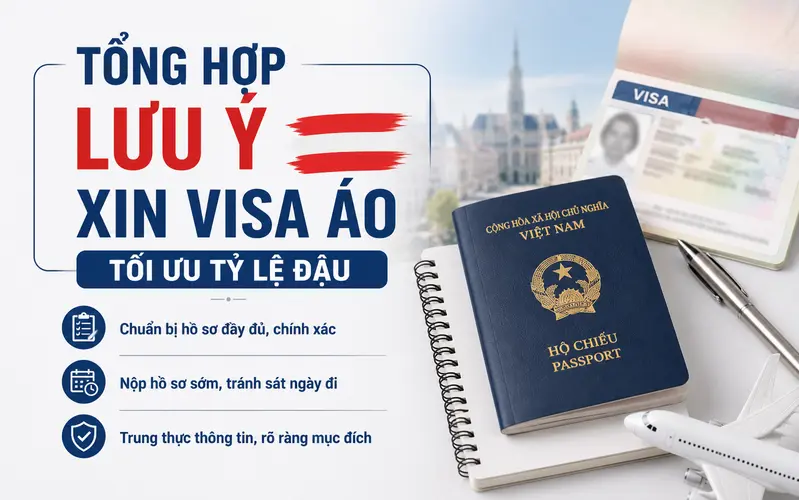 Nắm chắc lưu ý quan trọng để tránh sai sót khi xin visa Áo
