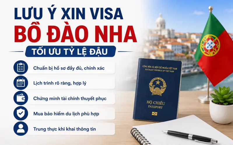 Cập nhật lưu ý quan trọng khi xin visa Bồ Đào Nha