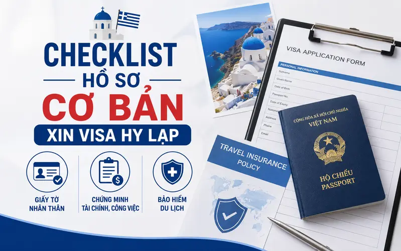 Cập nhạt hồ sơ xin visa Hy Lạp cơ bản
