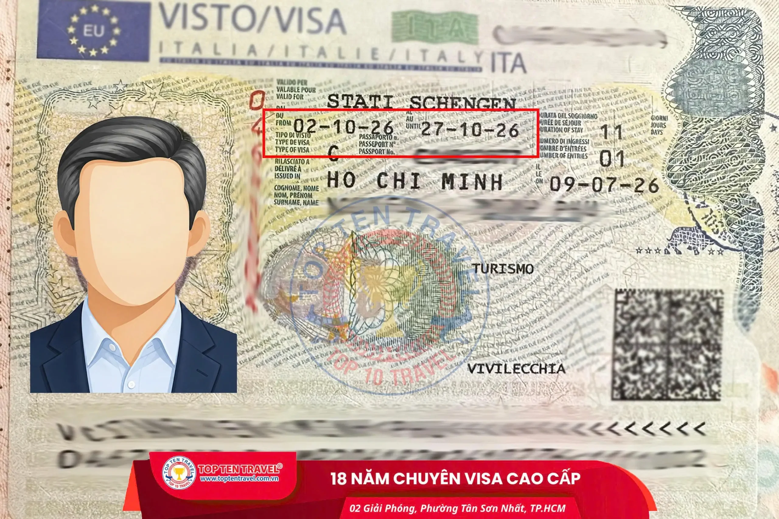 Visa Top Ten cung cấp dịch vụ visa Ý trọn gói, tối ưu tỷ lệ đậu