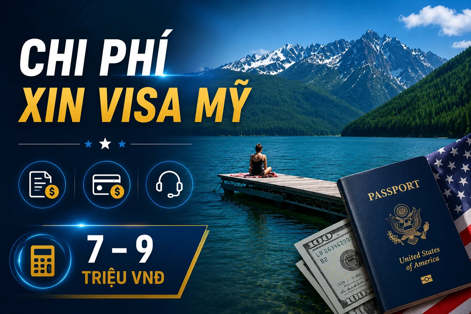 Chi phí xin visa Mỹ