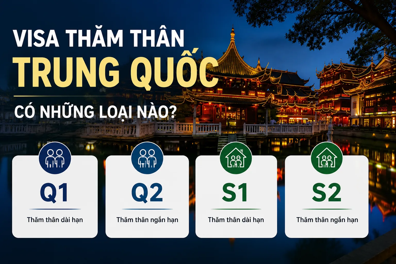 Phân biệt visa thăm thân Trung Quốc Q1 Q2 S1 S2