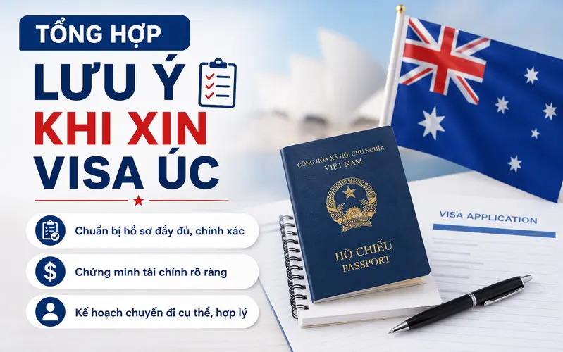 Cập nhật lưu ý quan trọng khi xin visa Úc giúp tối ưu tỷ lệ đậu