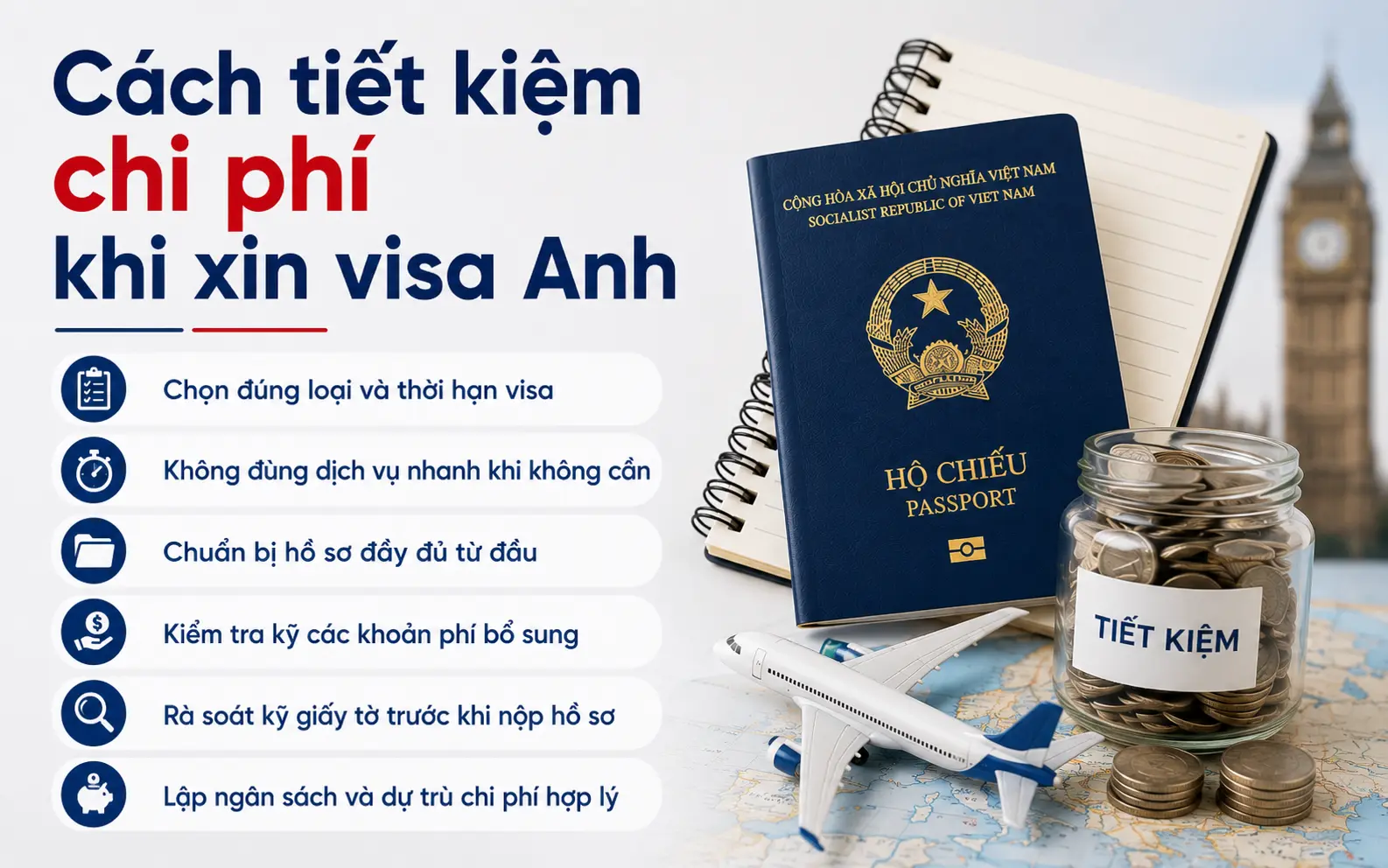 Lưu ý xin visa Anh tối ưu chi phí