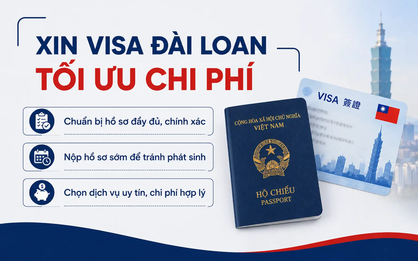 Kinh nghiệm xin visa Đài Loan tối ưu chi phí