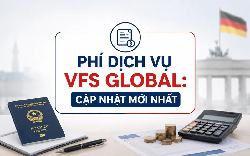 Tìm hiểu phí dịch vụ VFS Global xin visa Đức