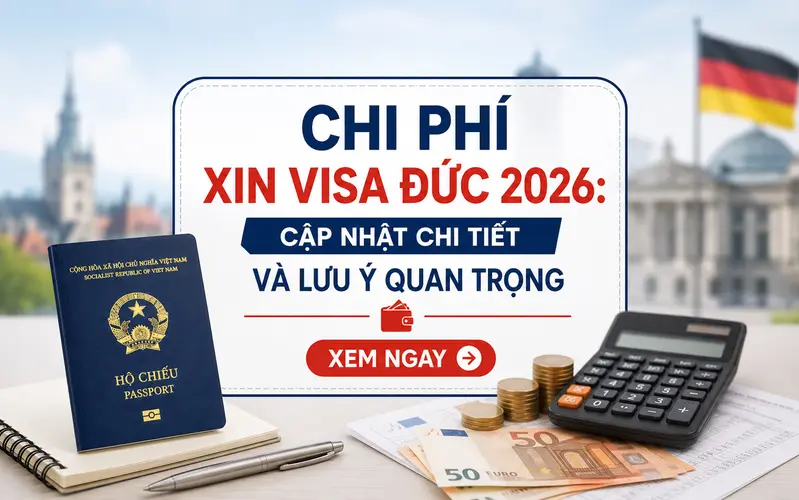 Chi phí xin visa Đức