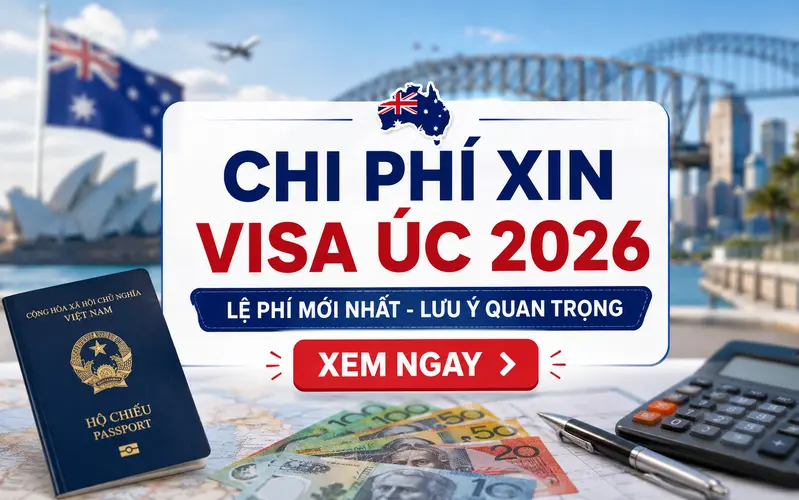 Chi phí xin visa Úc