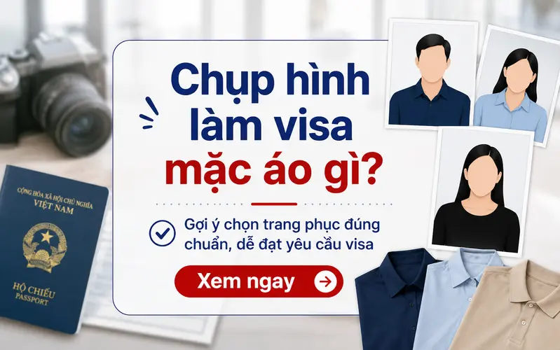 Chụp hình làm visa mặc áo gì
