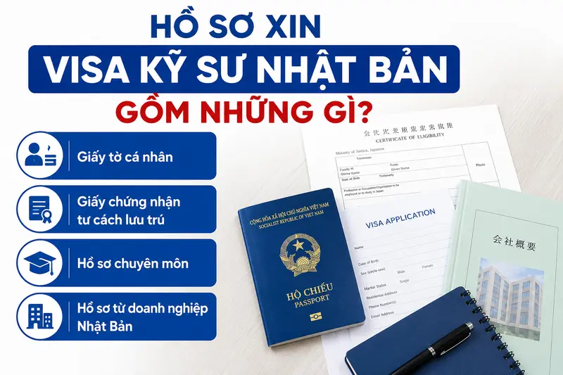 Tổng hợp giấy tờ cơ bản khi xin visa kỹ sư Nhật Bản