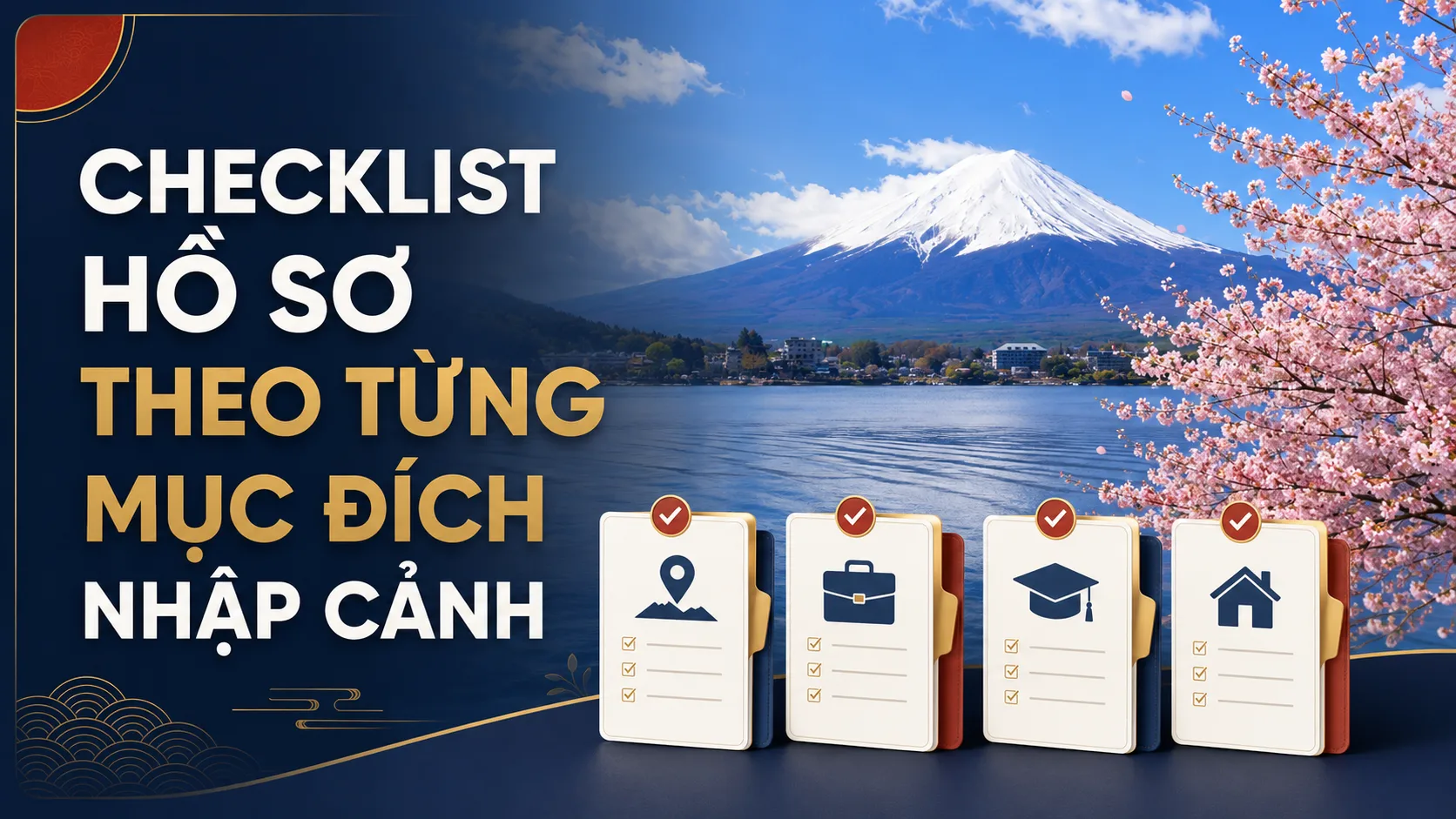 Checklist hồ sơ xin visa du lịch Nhật Bản tự túc