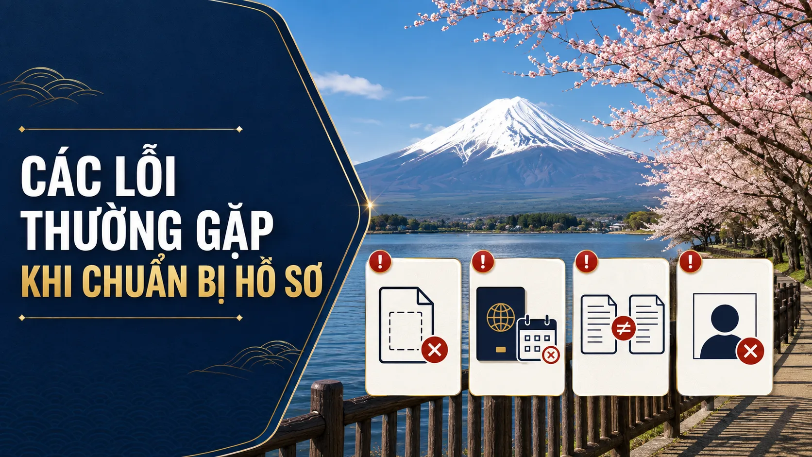 Các lỗi thường gặp khi chuẩn bị hồ sơ xin visa Nhật Bản