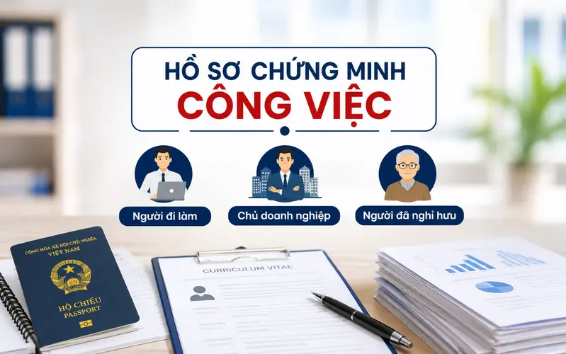 Hồ sơ chứng minh công việc theo từng đối tượng