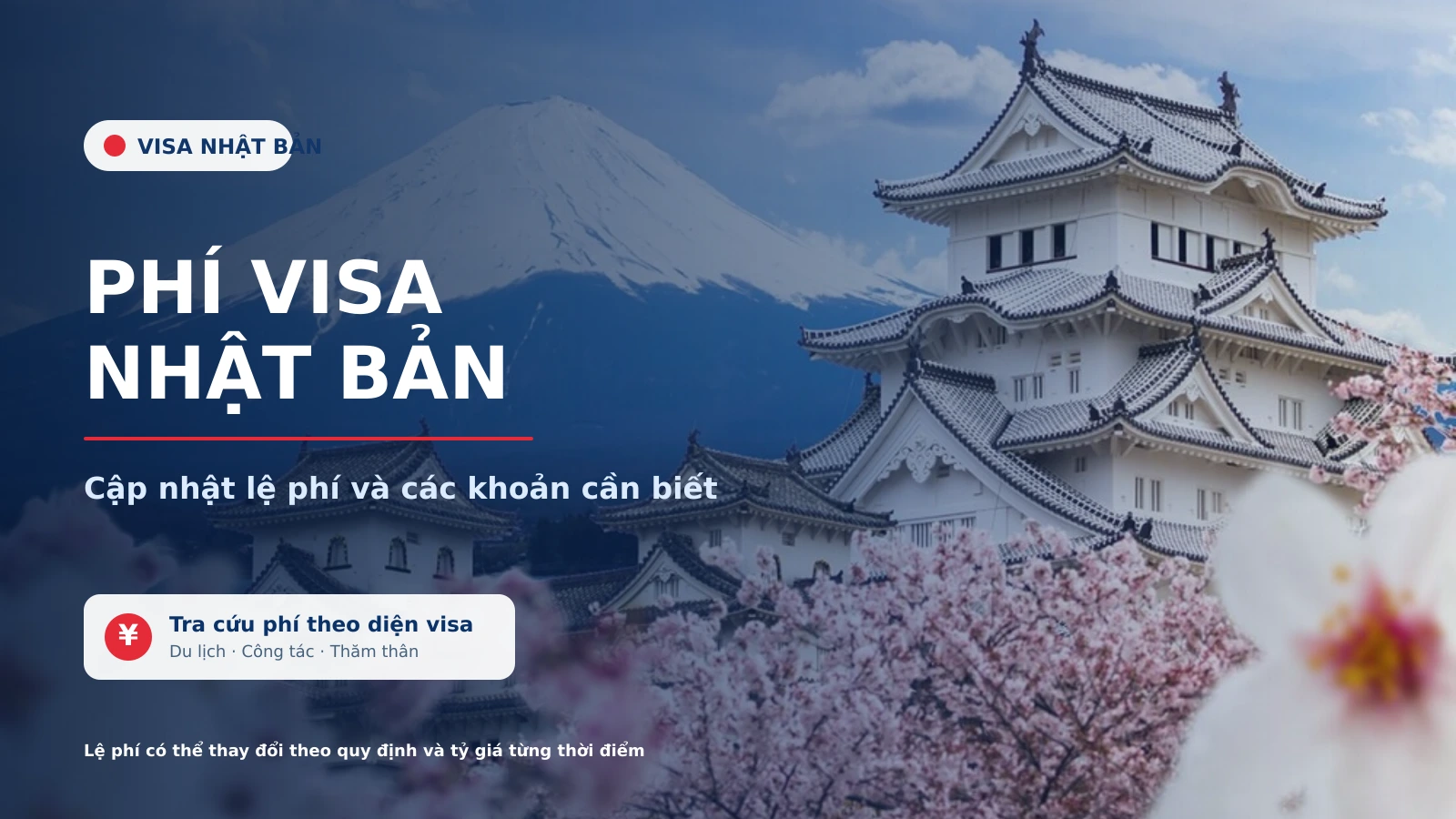Phí Visa Nhật Bản
