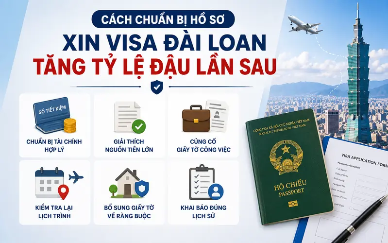 Chuẩn bị hồ sơ xin visa Đài Loan đầy đủ và chính xác giúp tối ưu tỷ lệ đậu 