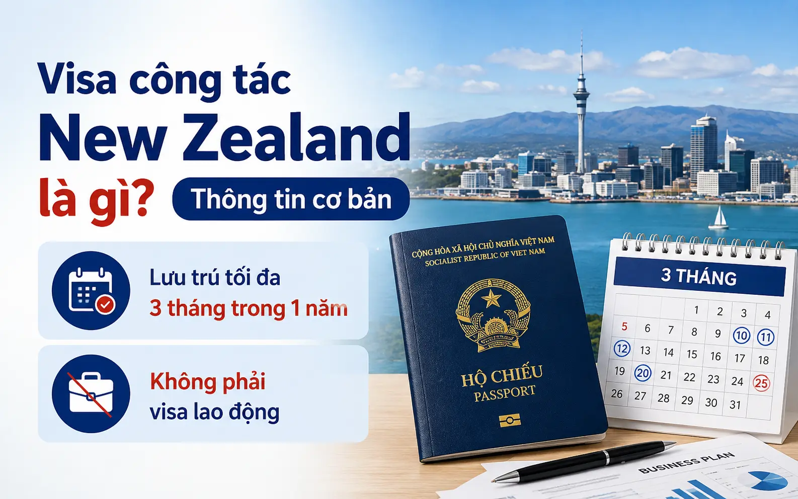 Thông tin cơ bản về visa New Zealand