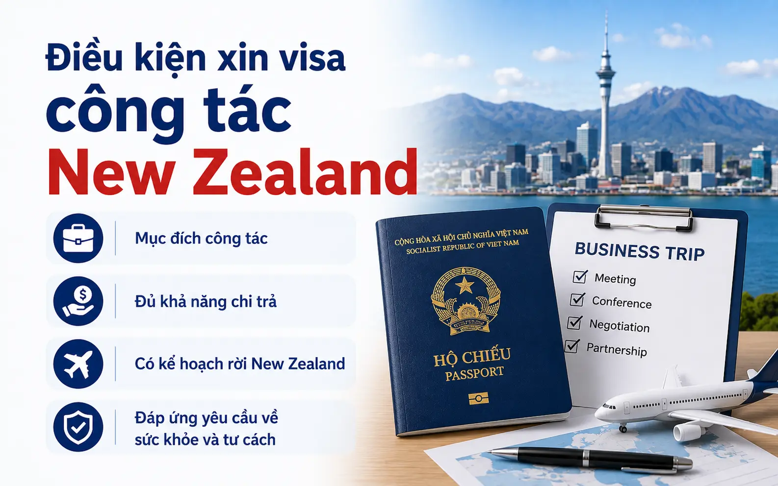 Điều kiện dể xin visa New Zealand