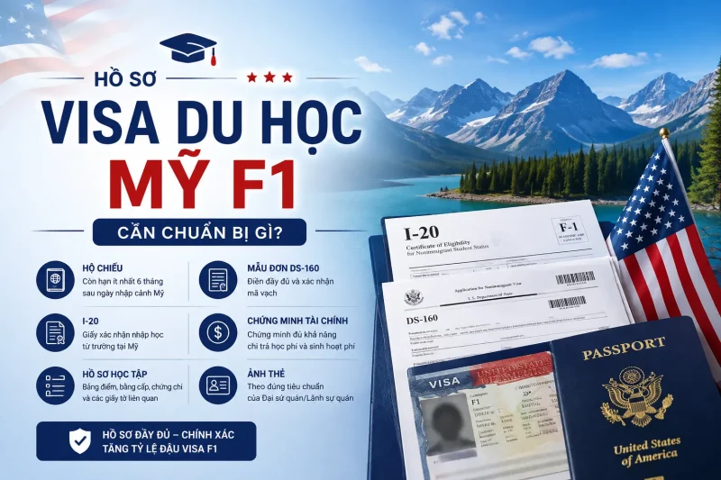 Hồ sơ xin Visa du học Mỹ F1