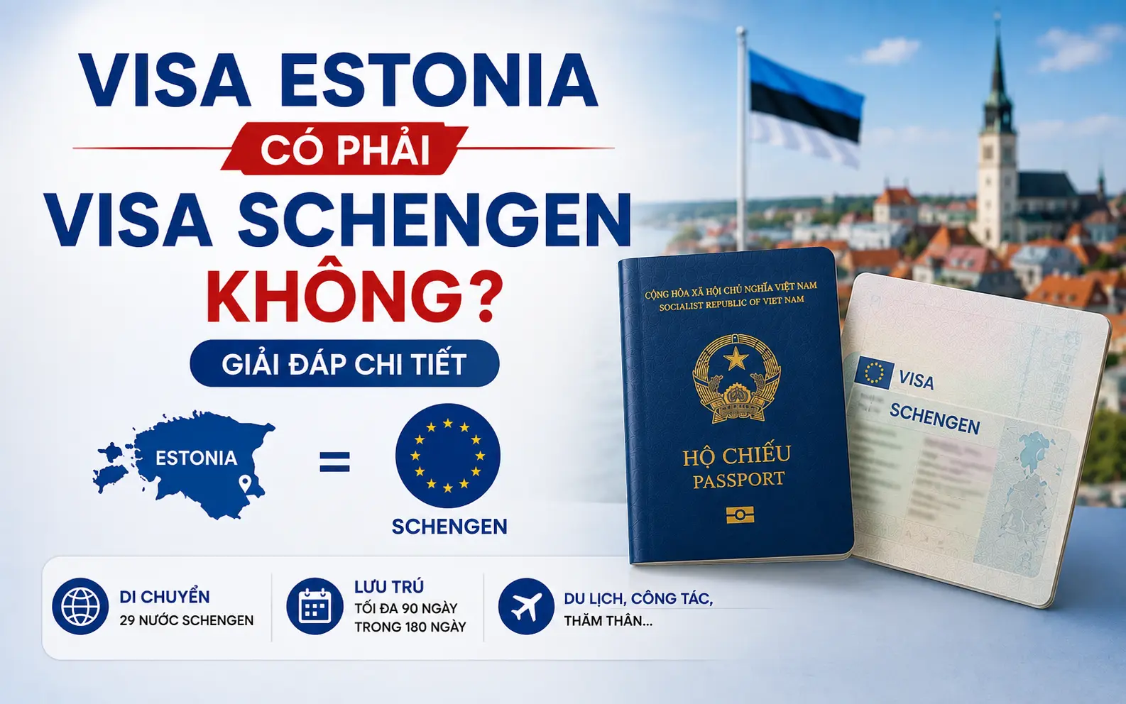 Tìm hiểu visa Estonia có phải visa Schengen