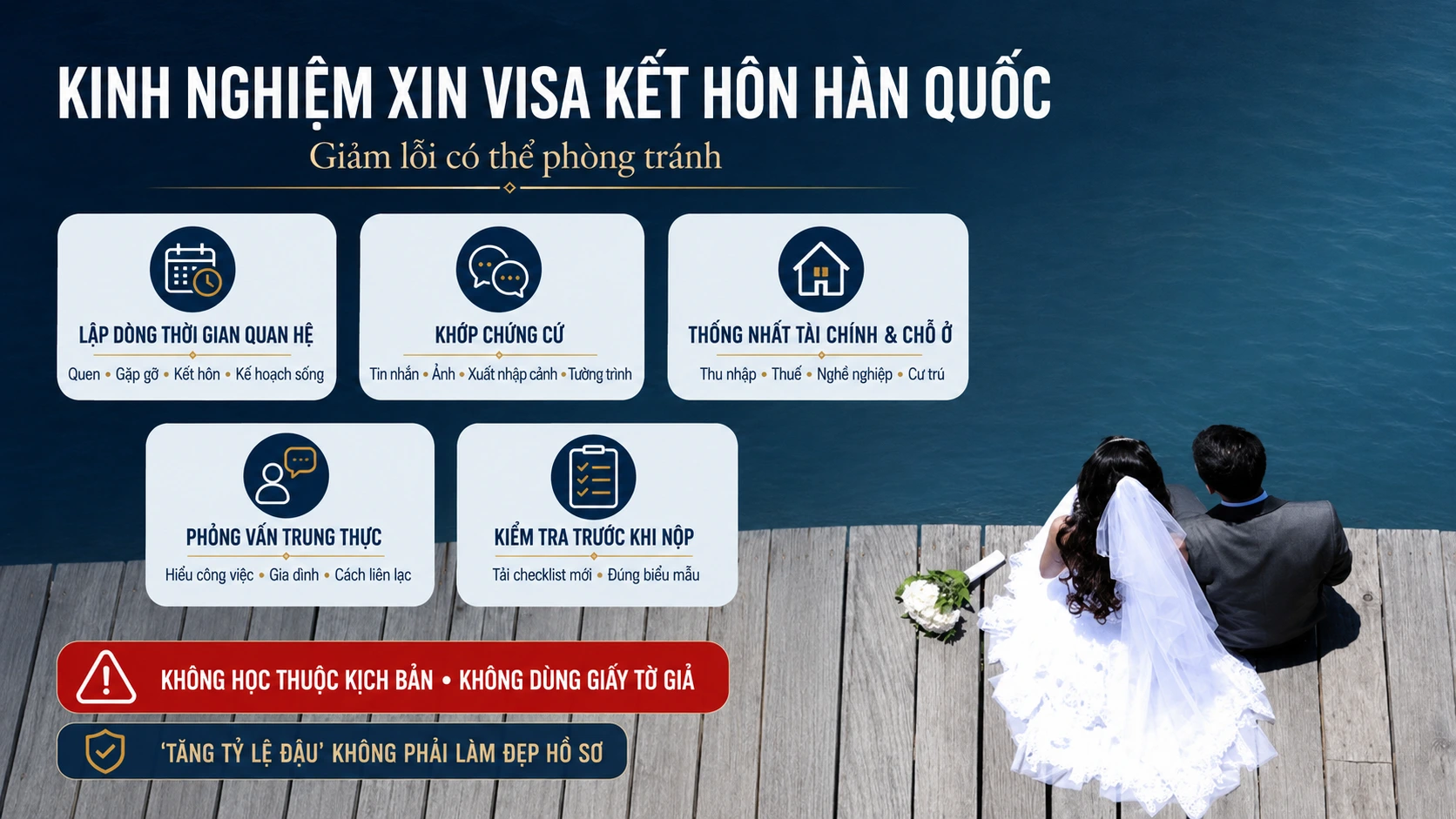 Kinh nghiệm giảm lỗi khi xin visa kết hôn Hàn Quốc