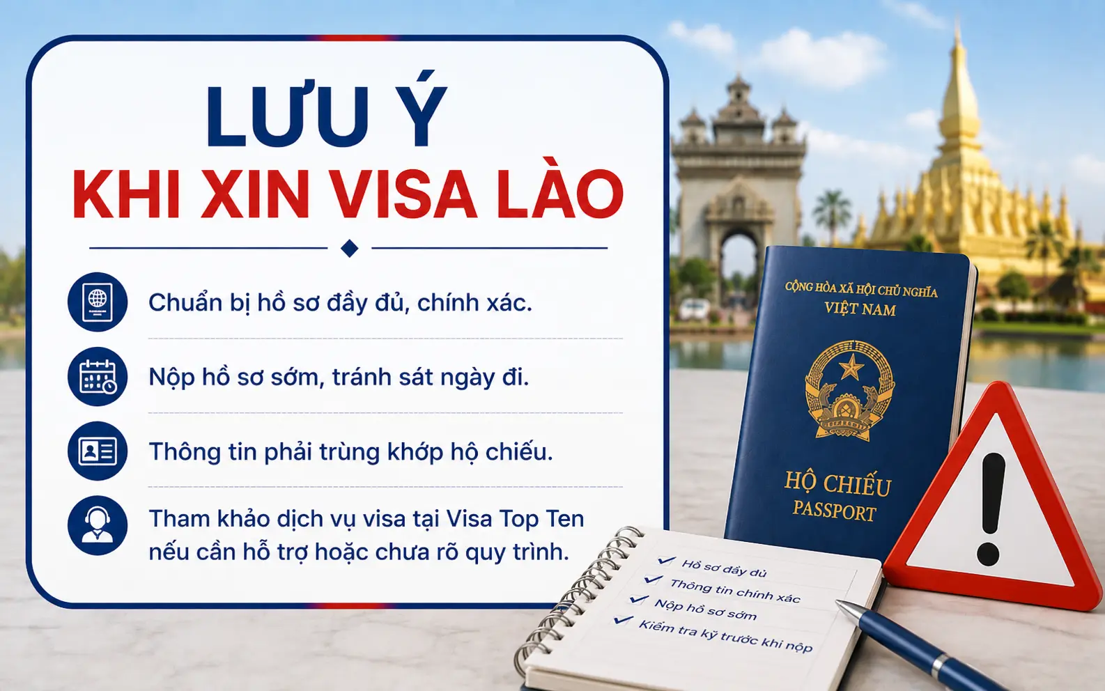 Lưu ý xin visa Lào hiệu quả
