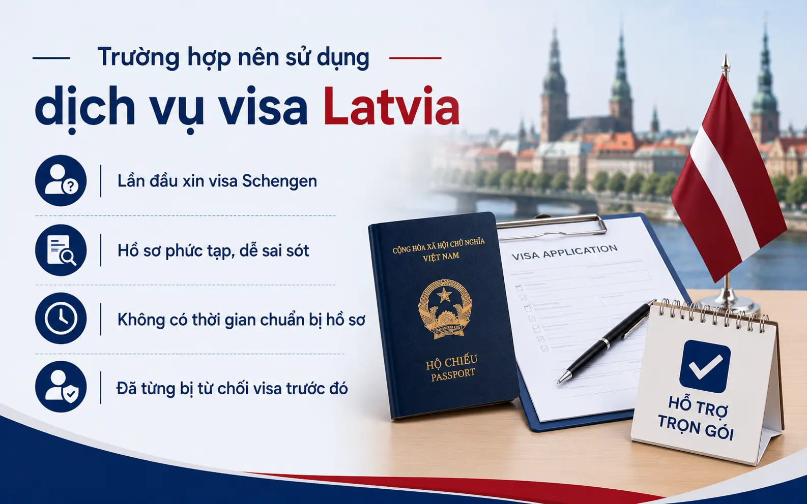 Những trường hợp nên sử dụng dịch vụ visa Latvia