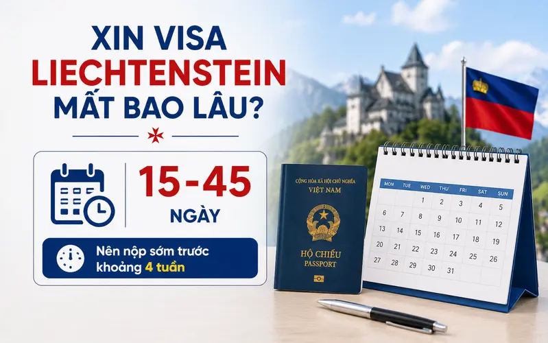 Cập nhật thời gian xin visa Liechtenstein