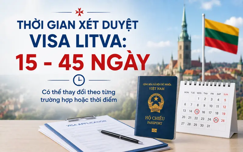 Cập nhật thời gian xét duyệt visa Litva