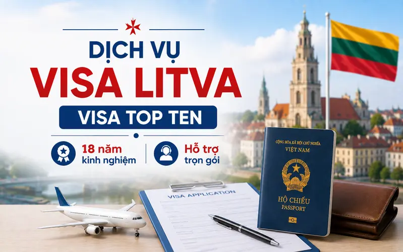 Dịch vụ visa Litva trọn gói tại Visa Top Ten
