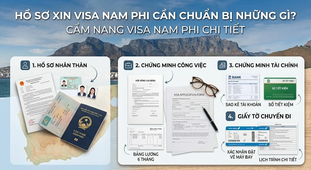 Hồ sơ xin visa Nam Phi cần chuẩn bị những gì?
