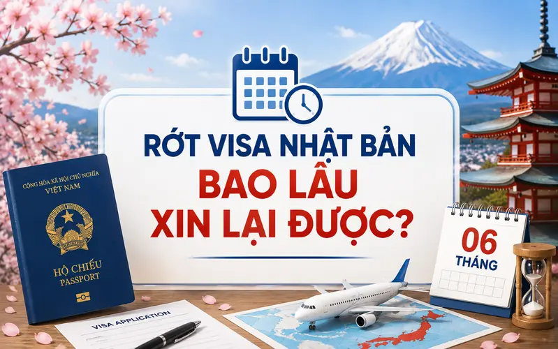Đương đơn có thể cần chờ khoảng 6 tháng để xin lại visa Nhật Bản