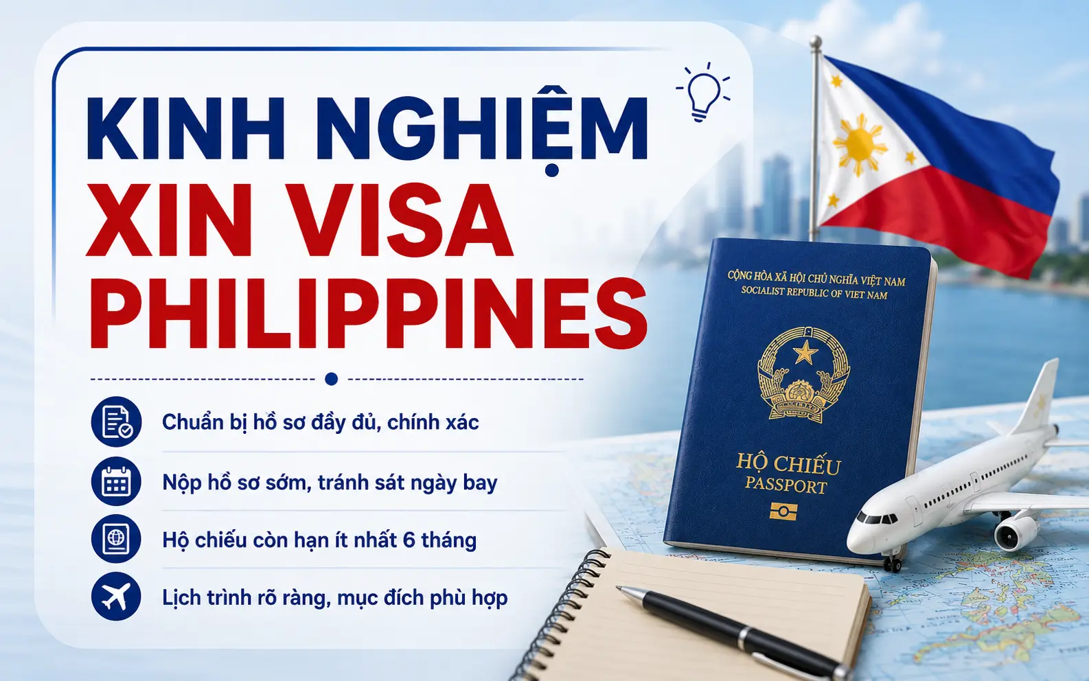 Kinh nghiệm xin visa Philippines hiệu quả