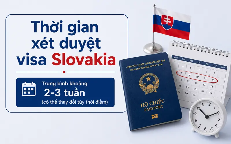 Cập nhật thời gian xét duyệt visa Slovakia
