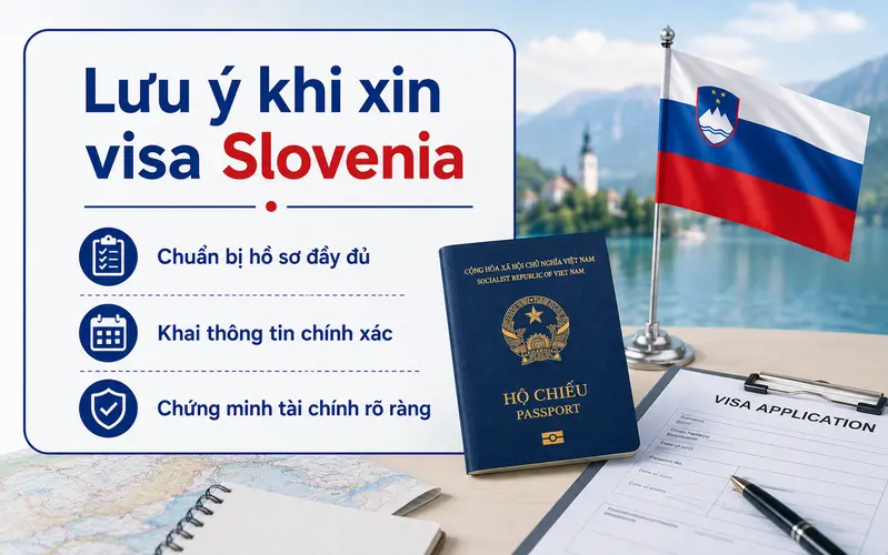 Lưu ý khi xin visa Slovenia tối ưu tỷ lệ đậu